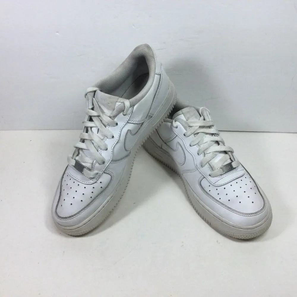 Nike Air Force 1‎ Sneakers Men Boys Size 7Y 314192-117 Triple White Casual Shoes